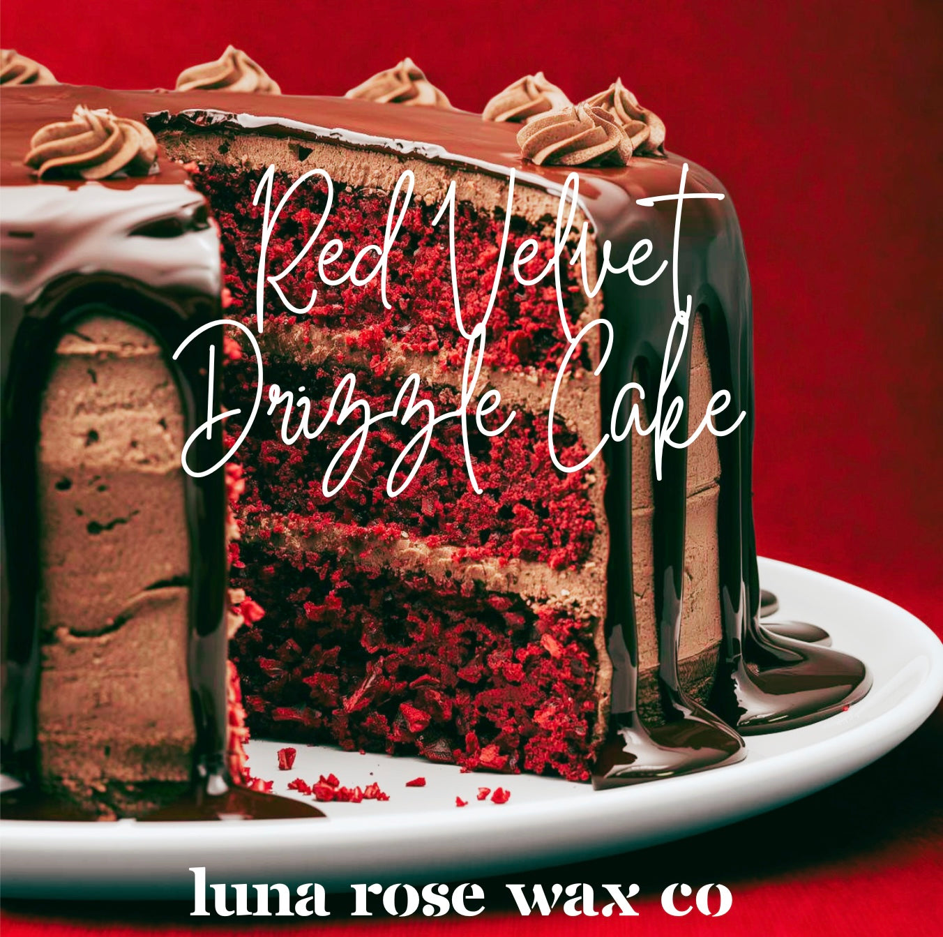 Red Velvet Drizzle Cake β’ Cocosoy Wax Melts β’ 2.9 oz Clamshell