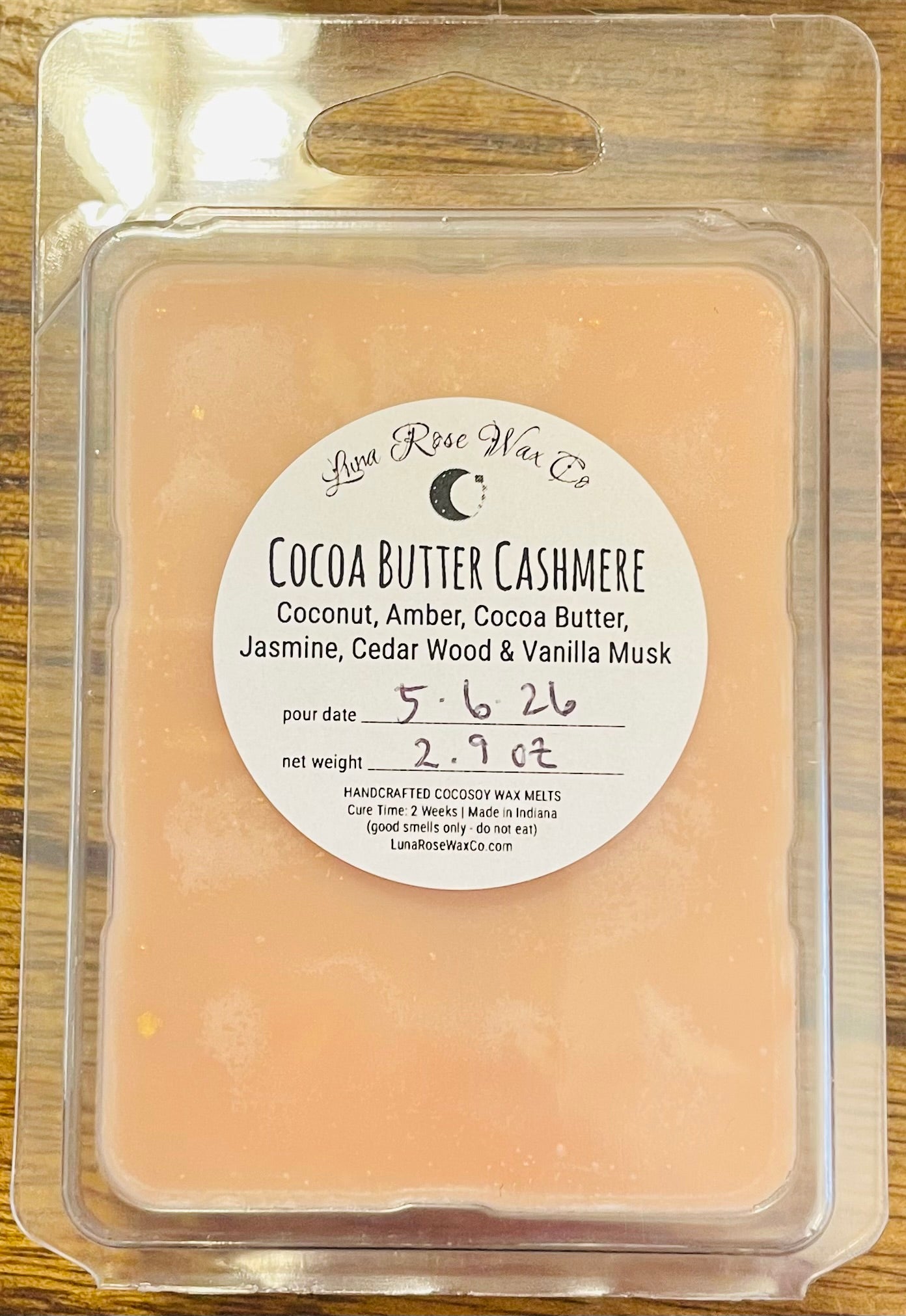 Cocoa Butter Cashmere • Cocosoy Wax Melts