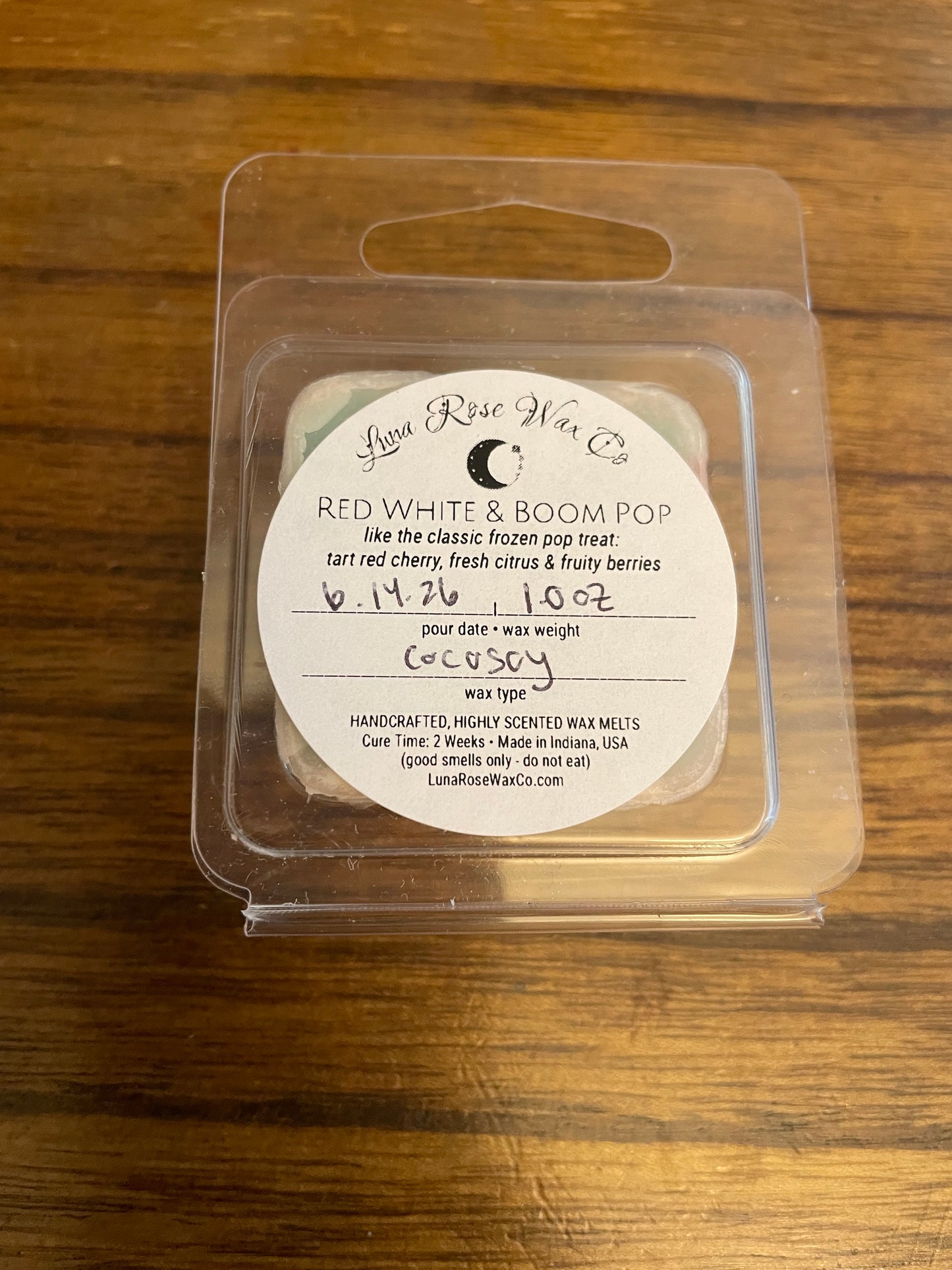 Red White & Boom Pop - July 2026 Scent of the Month • Cocosoy Wax Melts